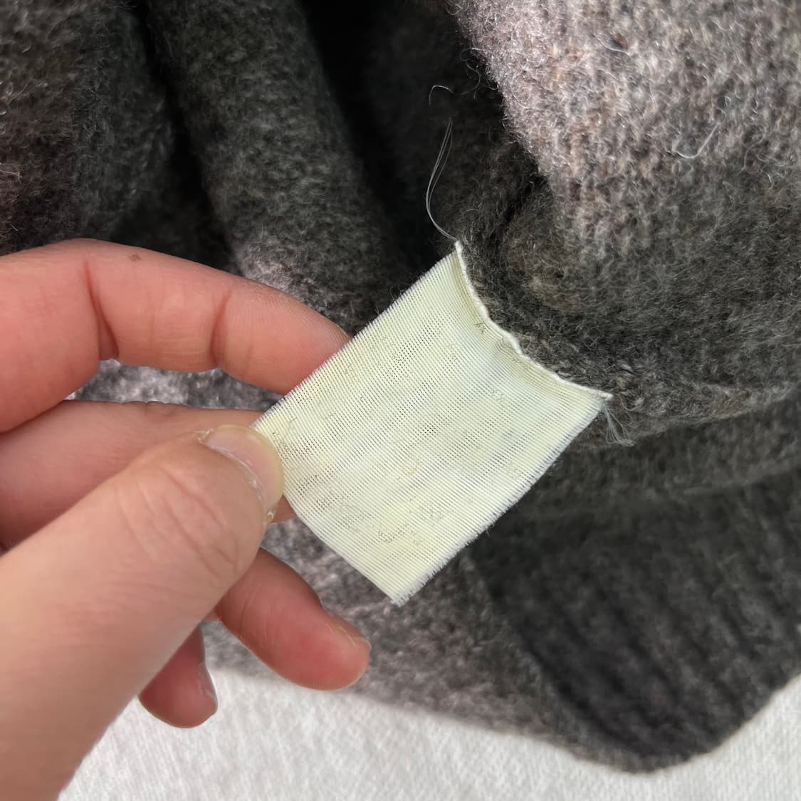 W 90 APC 아페쎄 00s 헨리넥 램스울 니트 상품이미지3