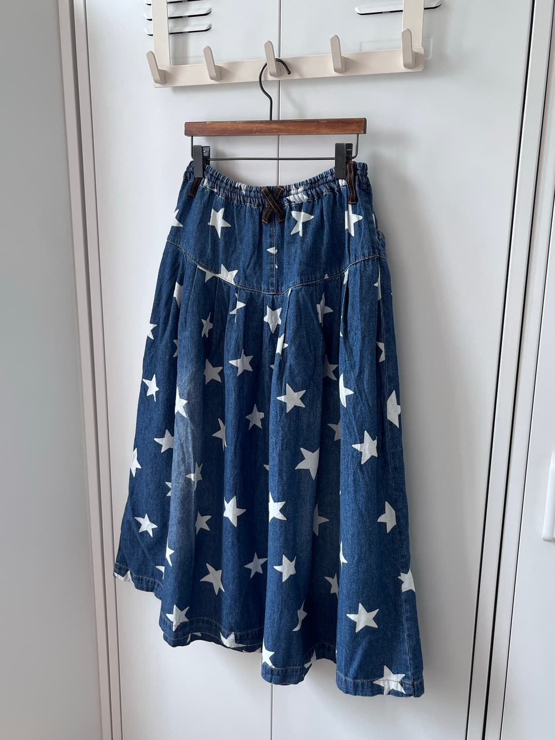 Rough 별 패턴 데님 롱 스커트 상품이미지8