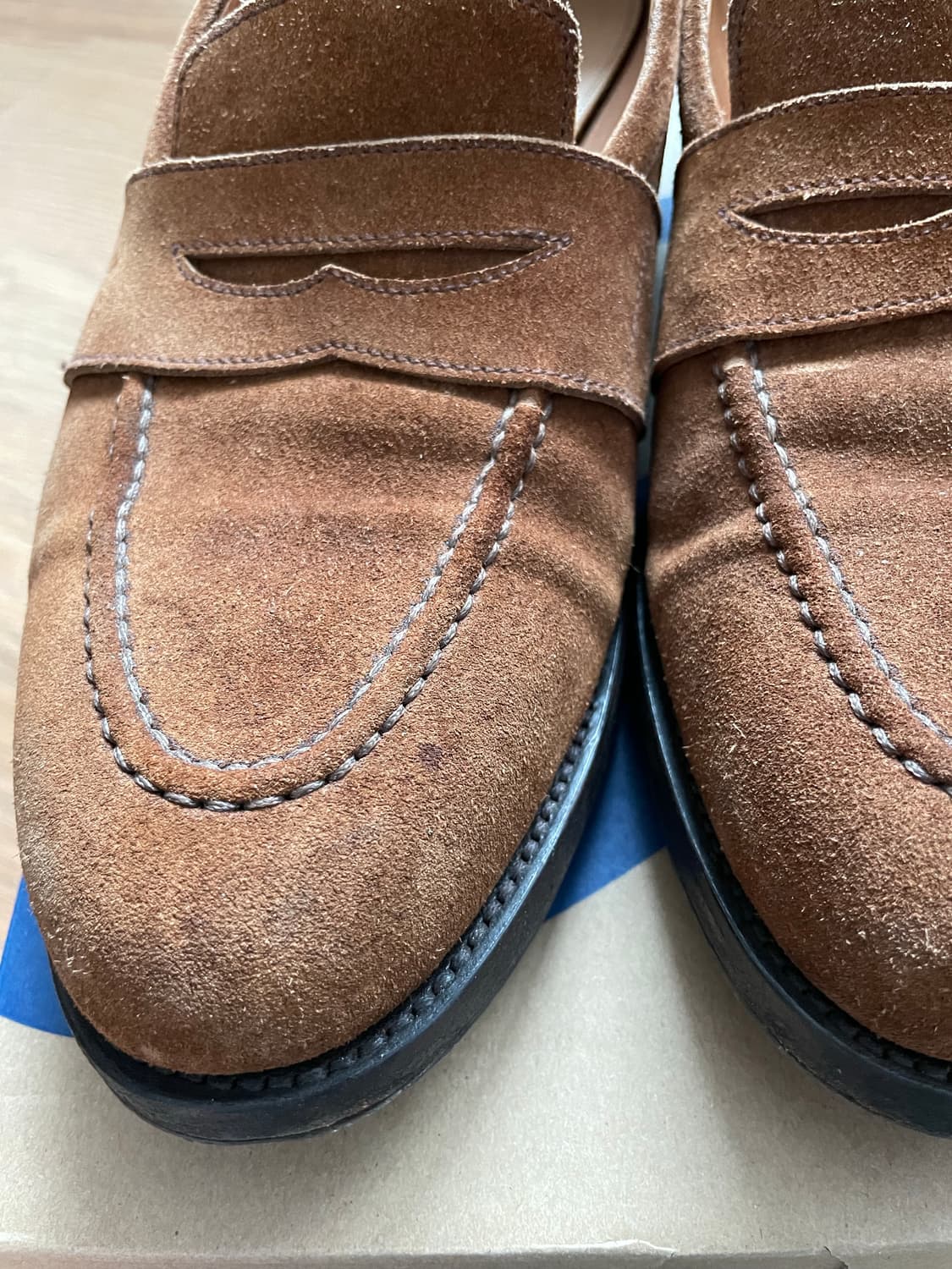 안드레스 샌드라 스웨이드 페니로퍼 스너프 브라운 6243 6244 알든 상품이미지8