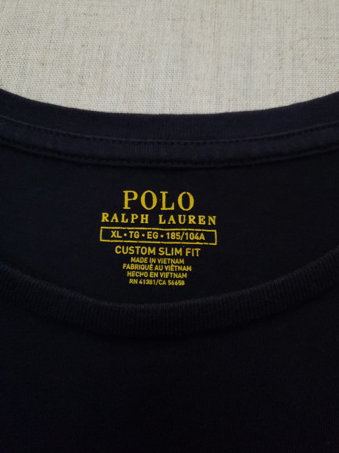 폴로 랄프로렌 네이비 반팔 티셔츠 XL 상품이미지4