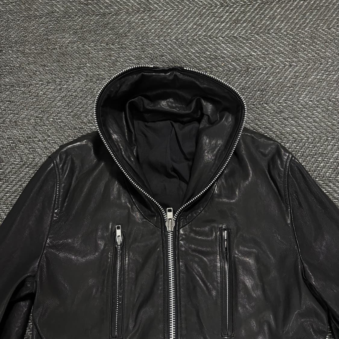 Vegetables sheepskin full zipper jacket 상품이미지5