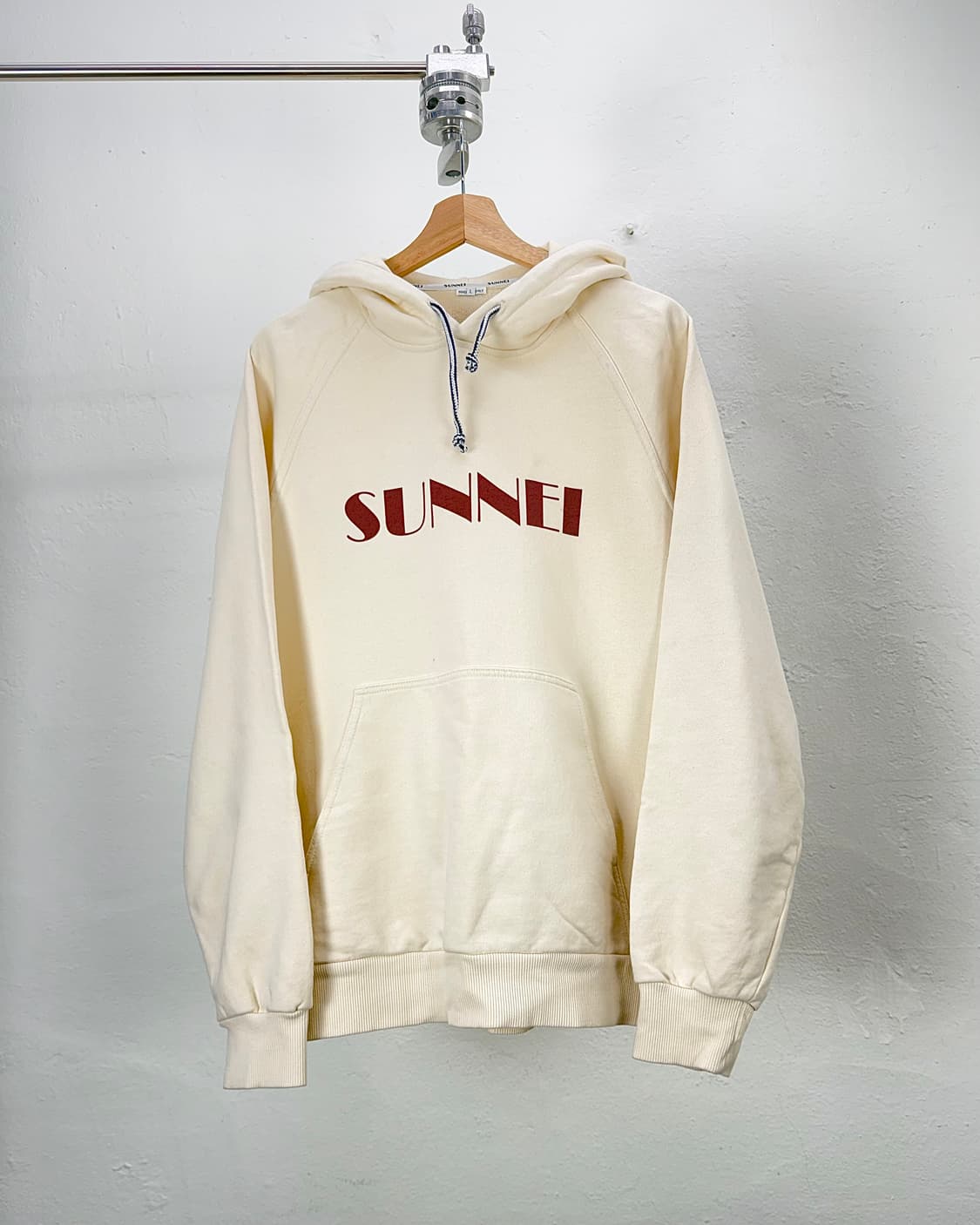 써네이 아이보리 빅 로고 후디 스웨트 셔츠 상품이미지1