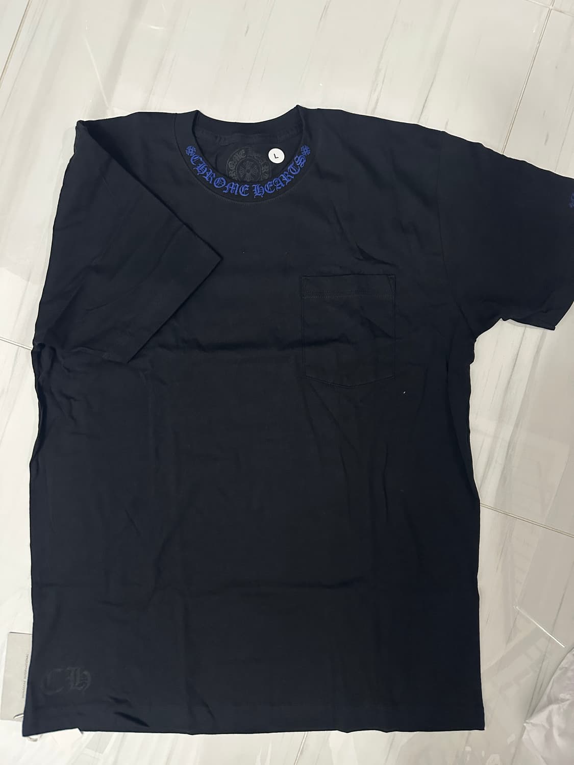 새상품) 크롬하츠 블랙 반팔 티셔츠 L 상품이미지2