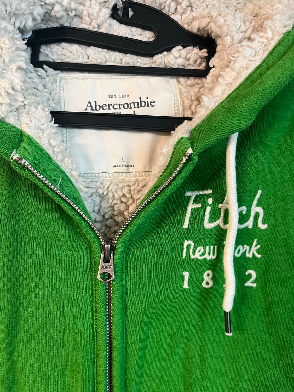 아베크롬비 양털 퍼 말차 후드집업 (L size)  상품이미지4