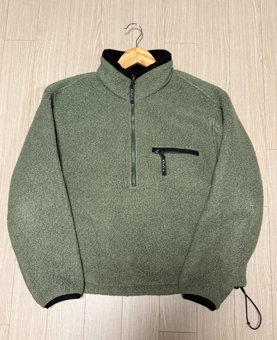 Khakis 카키스 쉐르파 플리스 풀오버 하프집업 반집업 xs 상품이미지1