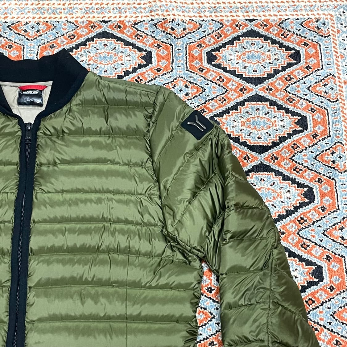 블랙야크 카키 경량 구스다운 롱 패딩 여성95 상품이미지3