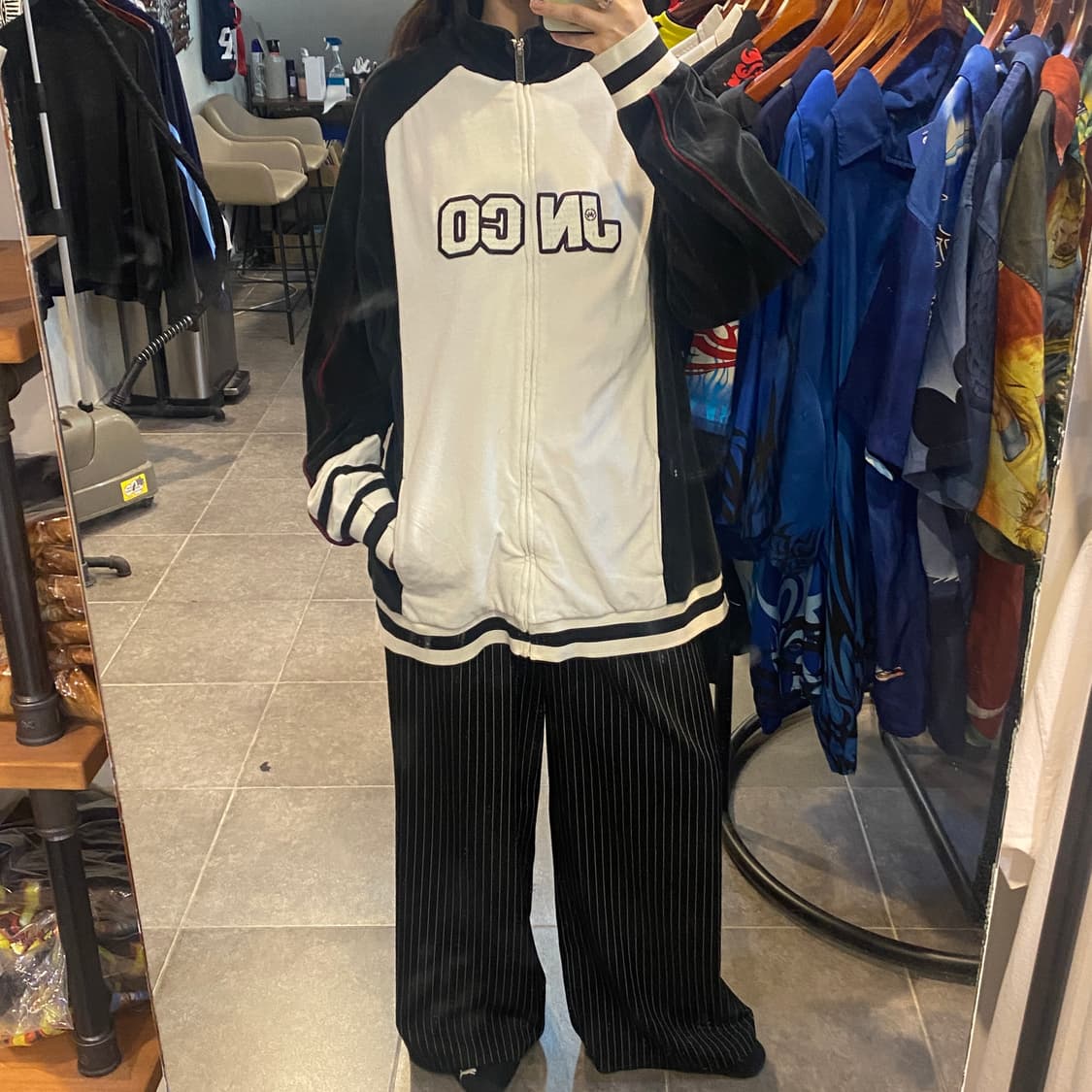 [NO.9] JNCO 벨벳 져지 화이트 상품이미지4