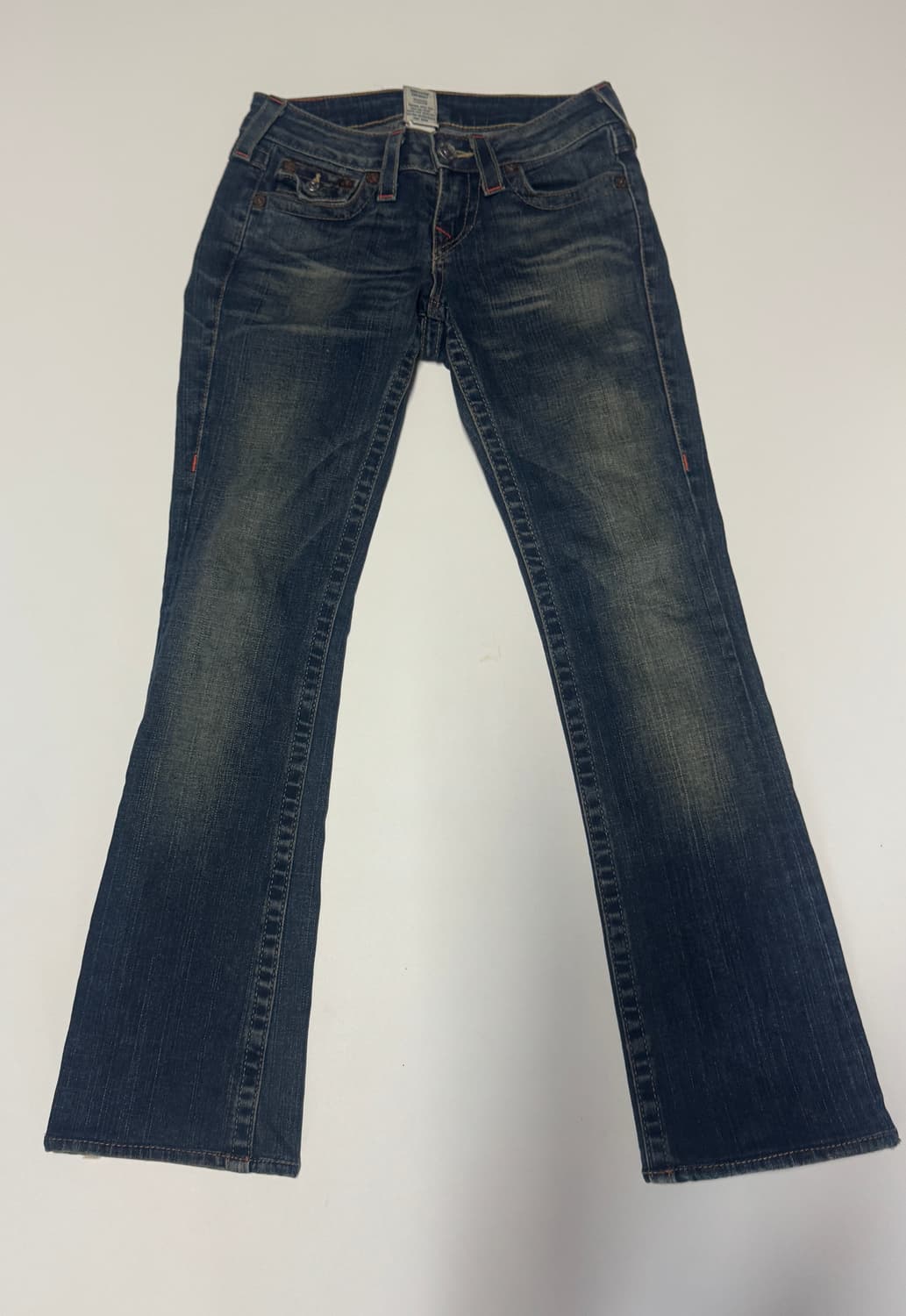 여성 트루릴리전 빈티지 워싱 조이 부츠컷 데님팬츠 상품이미지1