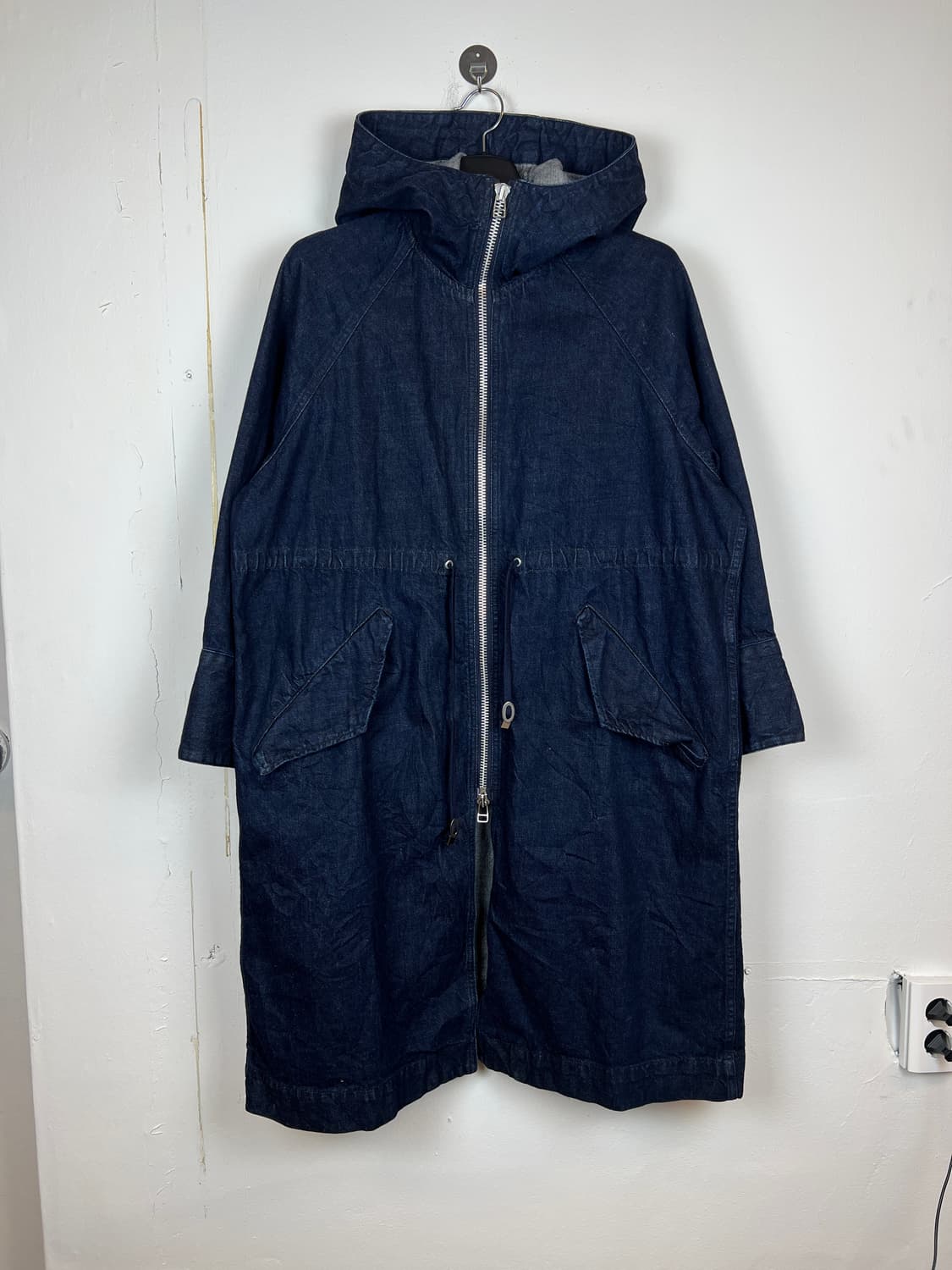 John bull 데님 후드 롱 코트 자켓 M 상품이미지1