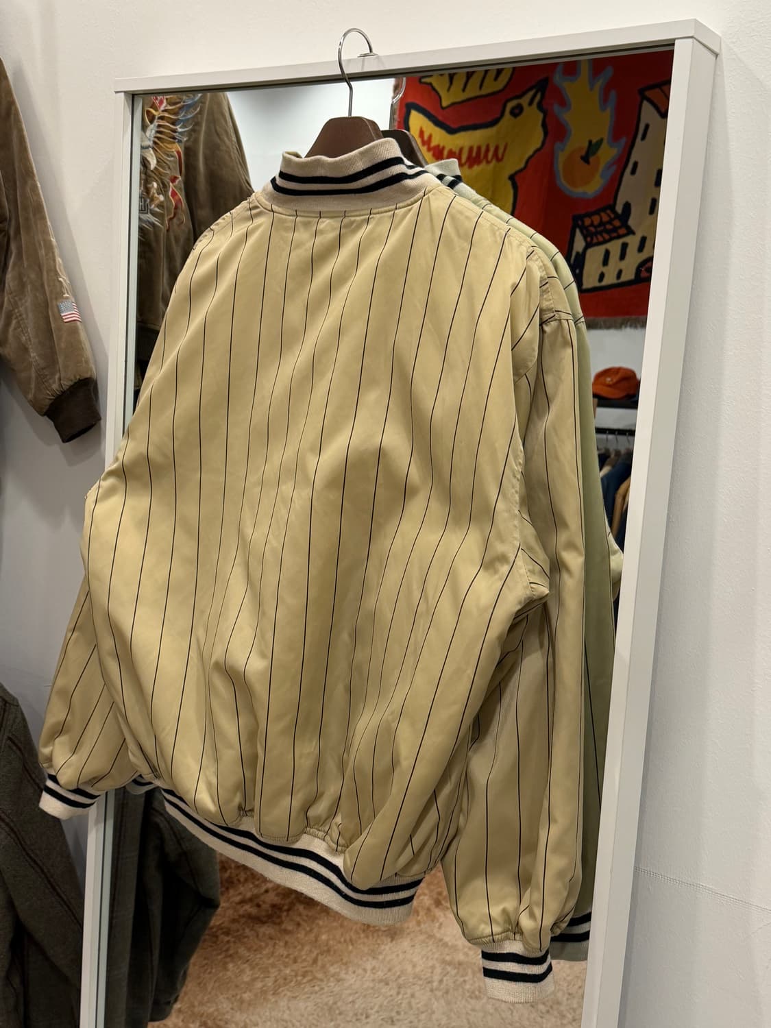 Vtg 빈티지 리버서블 스타디움 새틴 자켓 상품이미지5