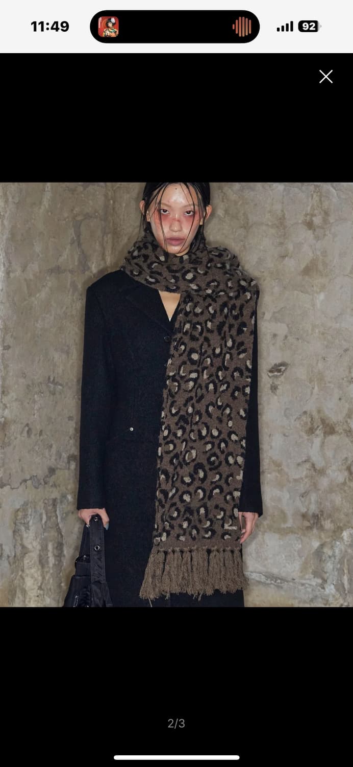 낫노잉 호피 머플러 상품이미지2