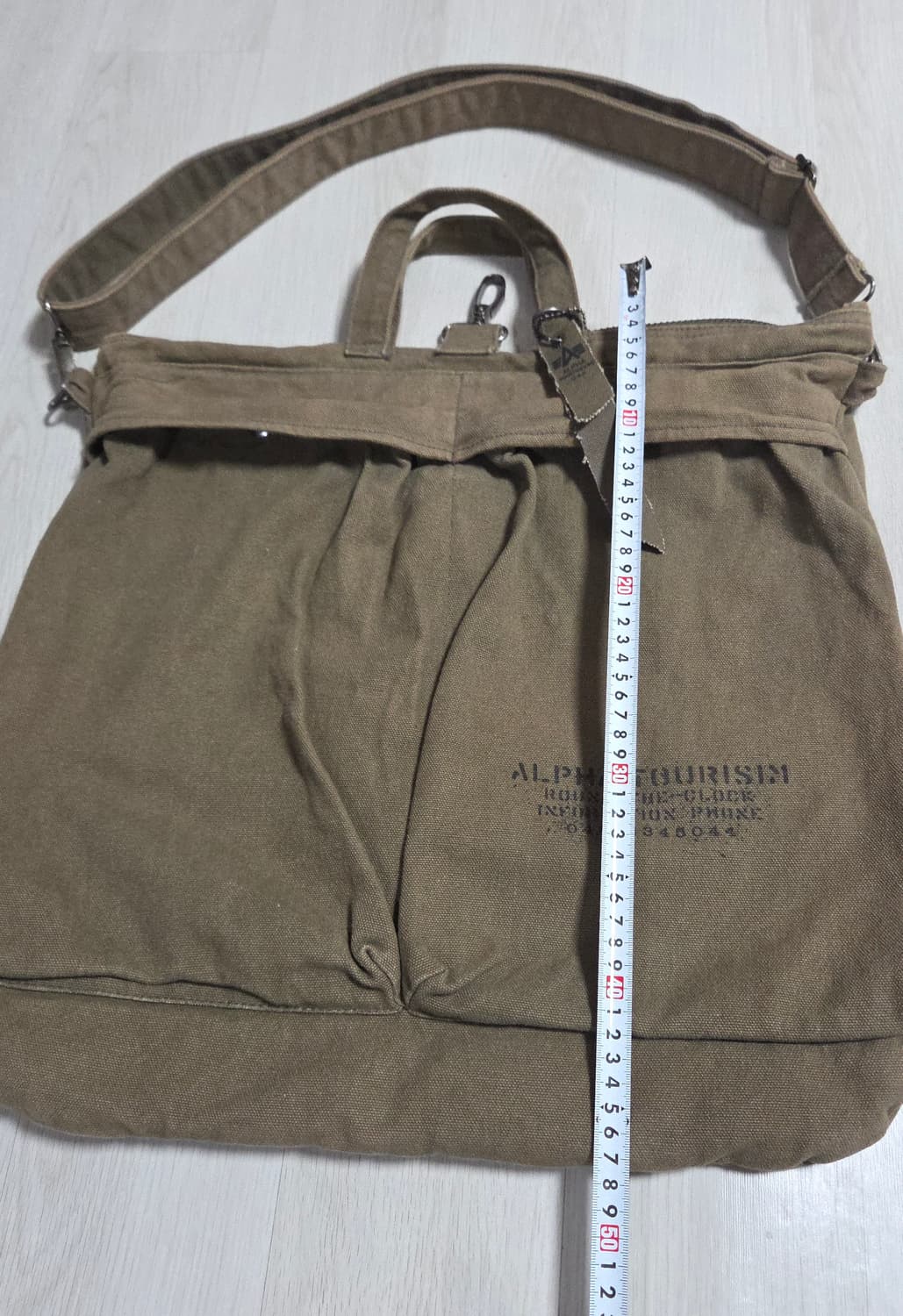 (착샷) 알파인더스트리 헬멧백 워크웨어 숄더백 상품이미지7