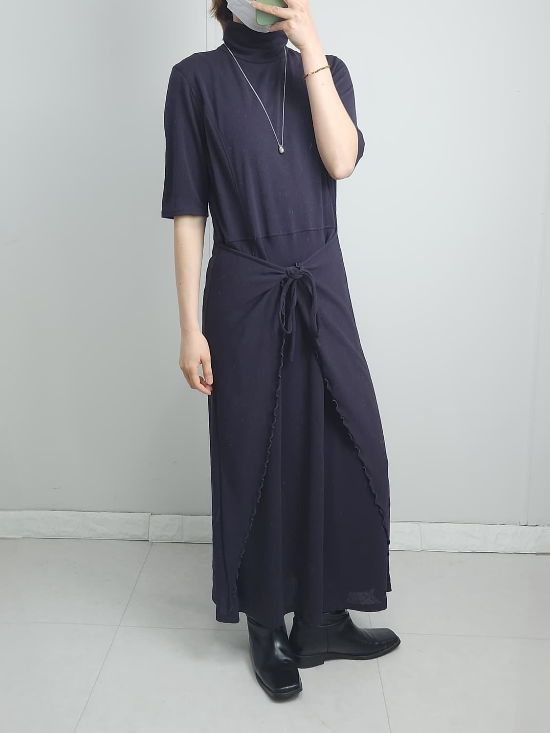 타이 랩 맥시 원피스 상품이미지4