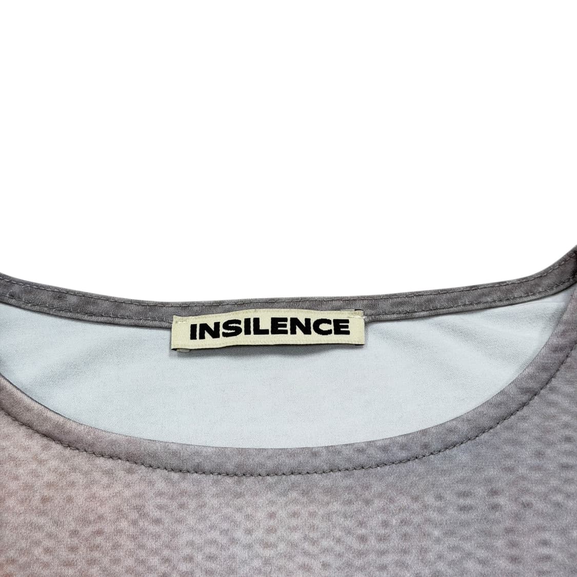 인사일런스 우먼 스머징 그래픽 탑 긴팔티 S 상품이미지4