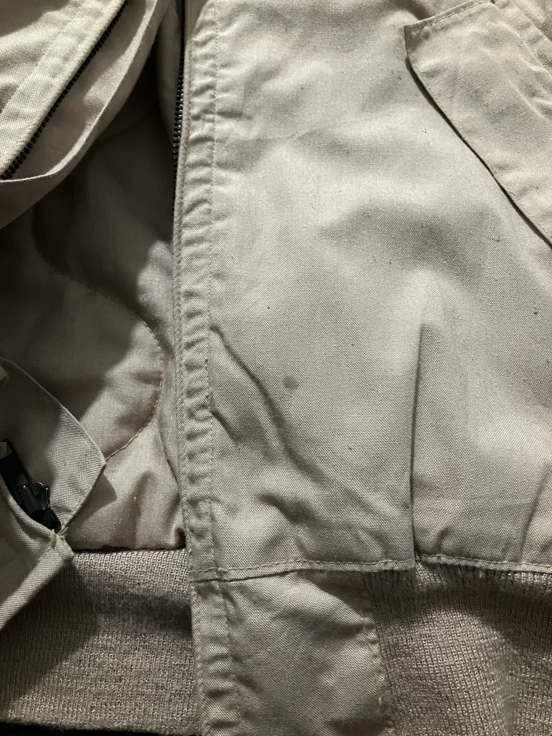 🇺🇸 90s USA ARMY 미군 CVC 탱커 자켓 베이지 탄 상품이미지9