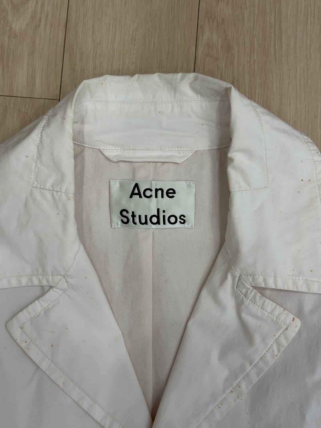 아크네 스튜디오 아이보리 포인트 봄 코트 상품이미지7