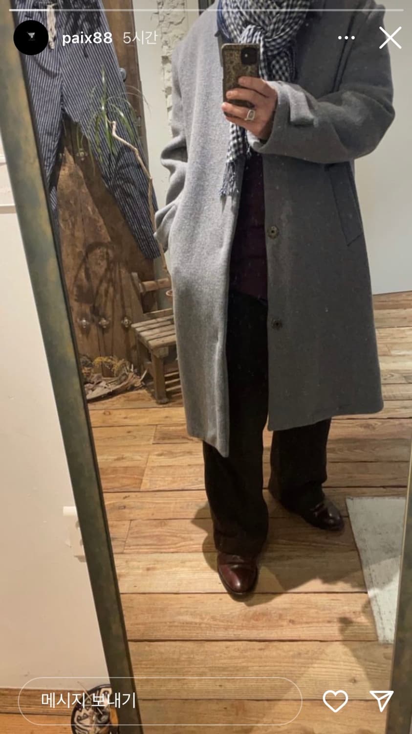(L)wardrobe41 wool single coat 워드로브41 코트 상품이미지6