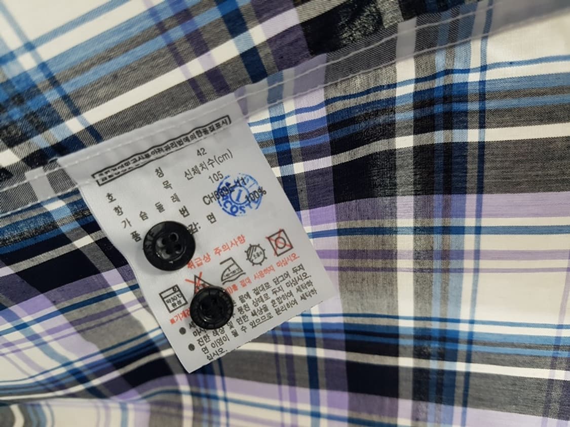 라코스테 체크 남방 남성100 (미착용) 상품이미지4