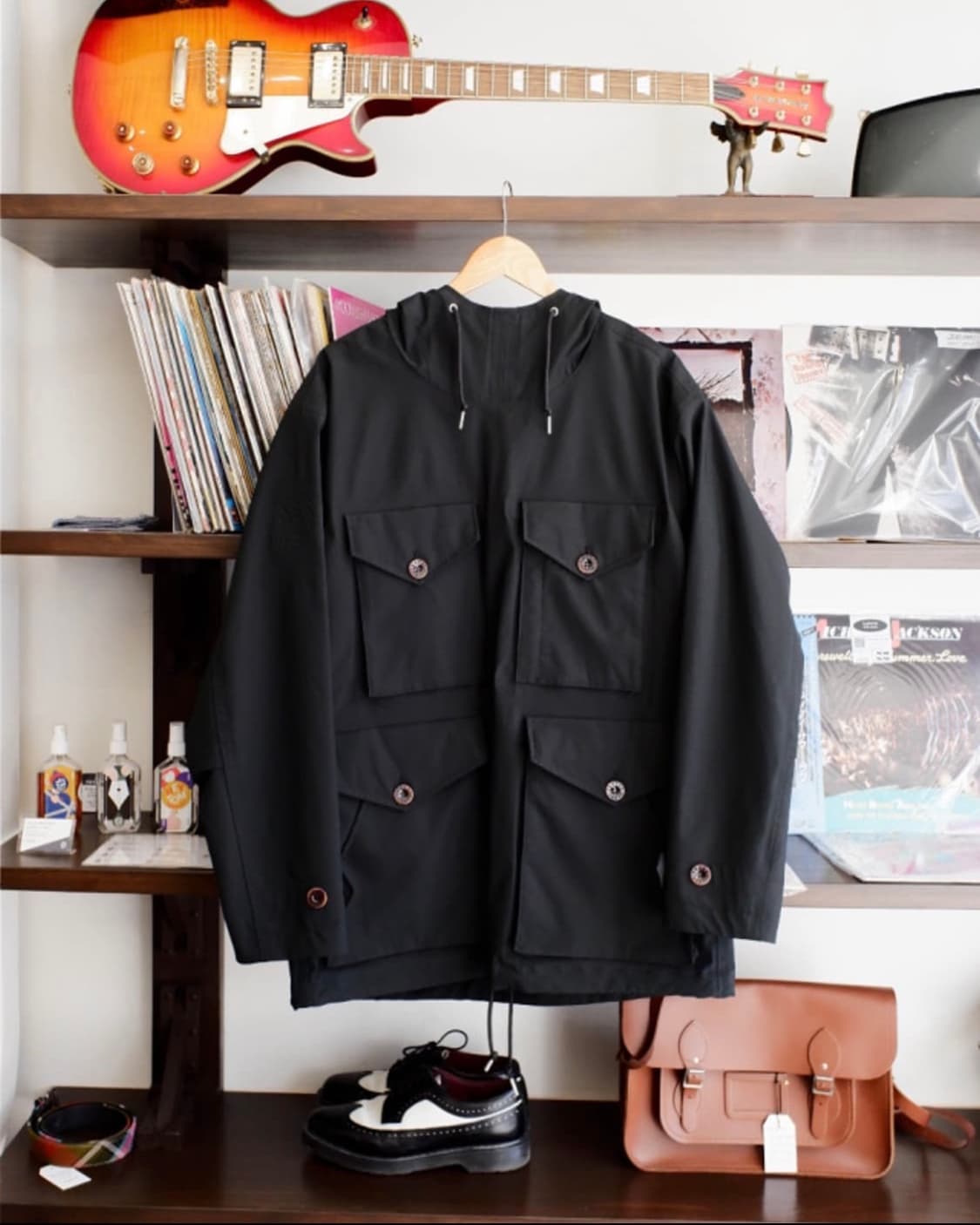 Pretty Green 블랙 파카 상품이미지1