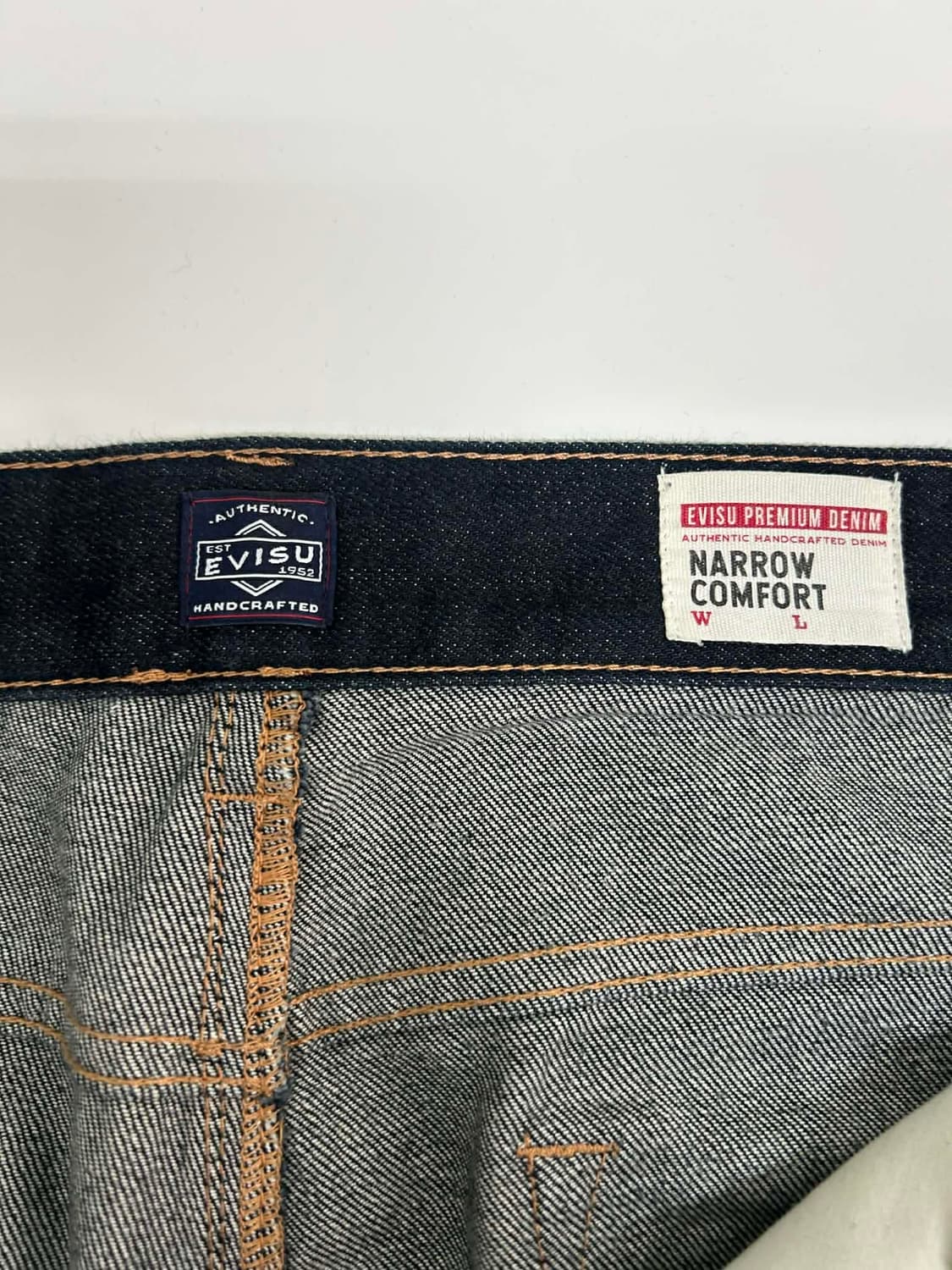 [36] 에비수 세미서클 갈매기 데님 팬츠 상품이미지4