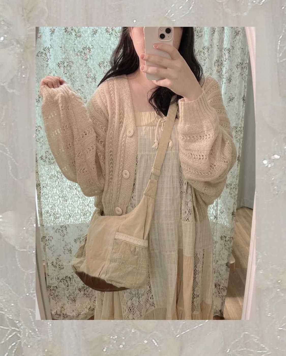 빈티지 메로나 모리 크로스백 3can4on 상품이미지4