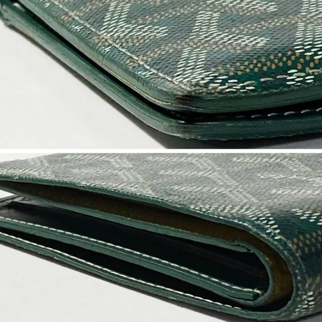 [정품] GOYARD 고야드 빅투와르 그린 카프스킨 반지갑 상품이미지10