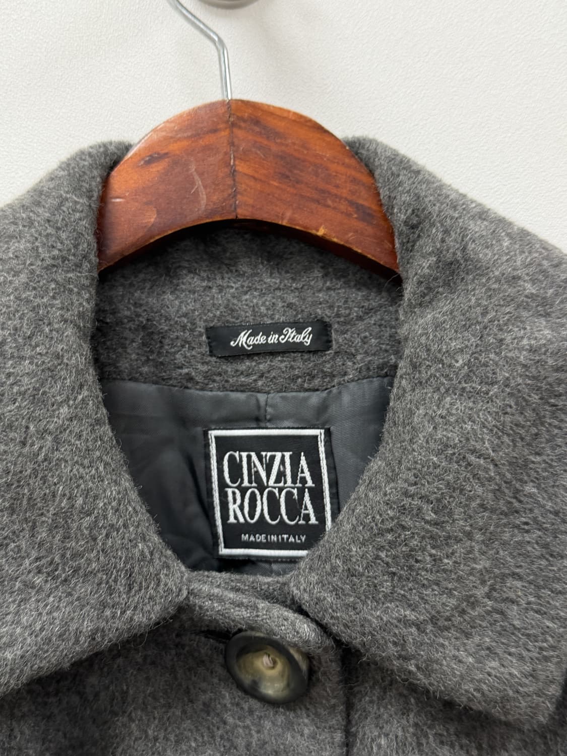 Cinzia Rocca 베이비 알파카 블렌드 A라인 울 코트 상품이미지5