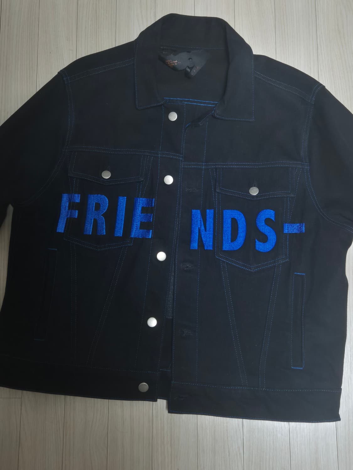 브이론 데님 자켓 블루 L 상품이미지4