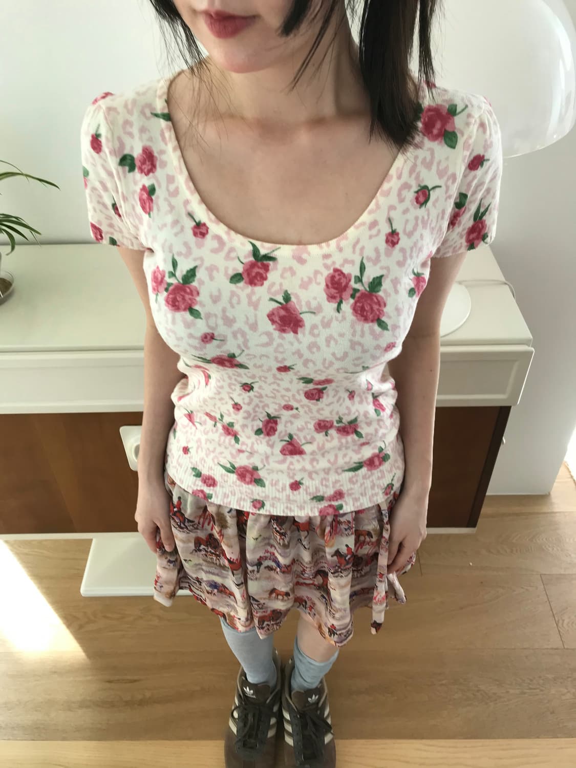 vintage rose knit 상품이미지2