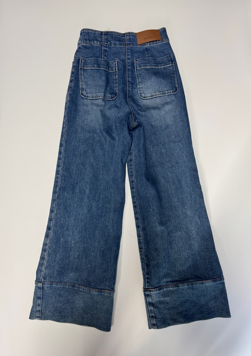 여성 한섬 오브제 23년도 빈티지 워싱 데님팬츠 25.9인치 상품이미지2