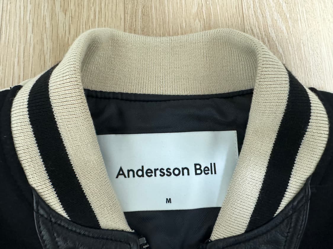 [M] 앤더슨벨 레더 모터사이클 패디드 자켓 판매 상품이미지3