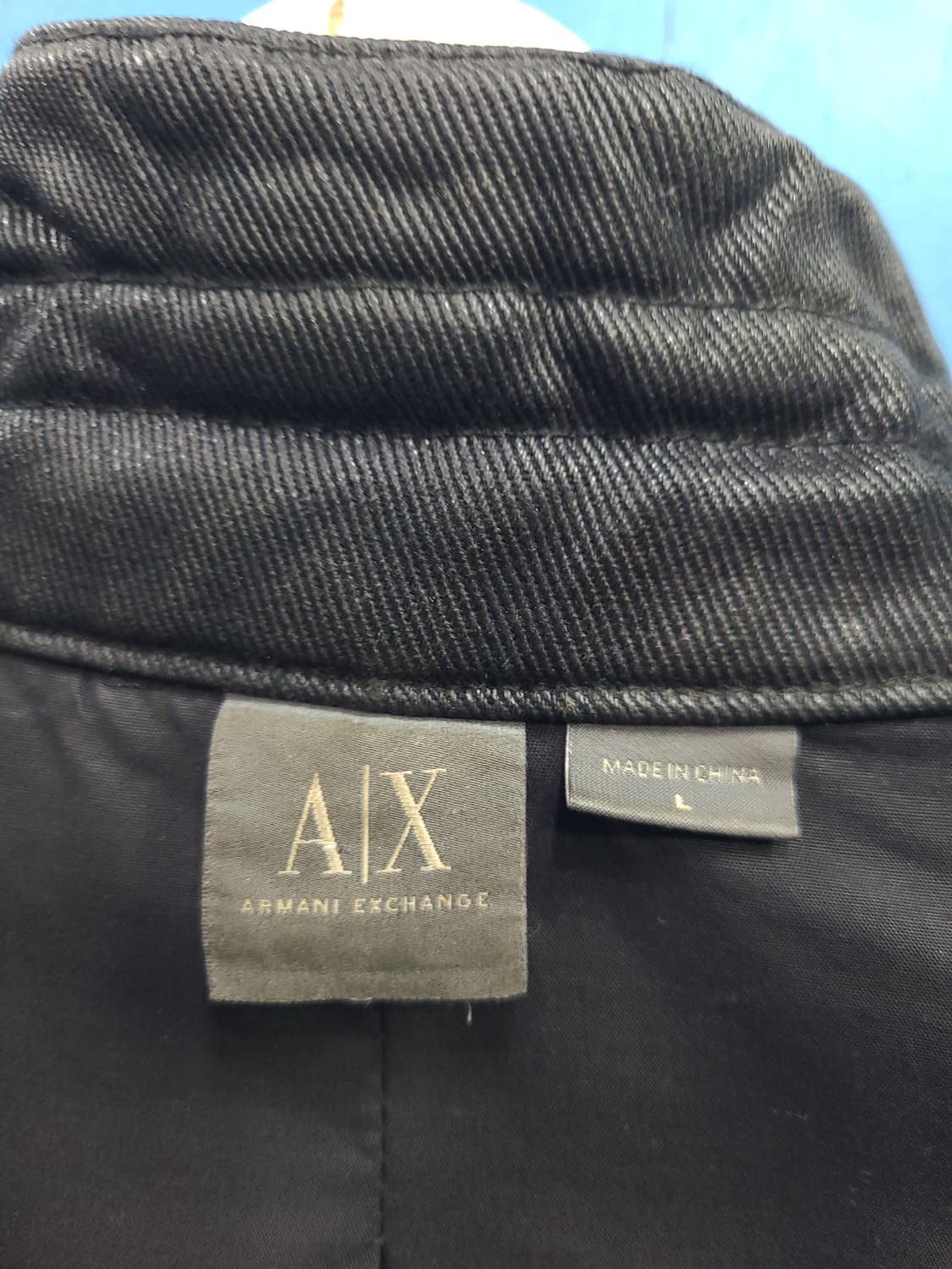 아르마니 왁스 바이커 자켓 상품이미지6