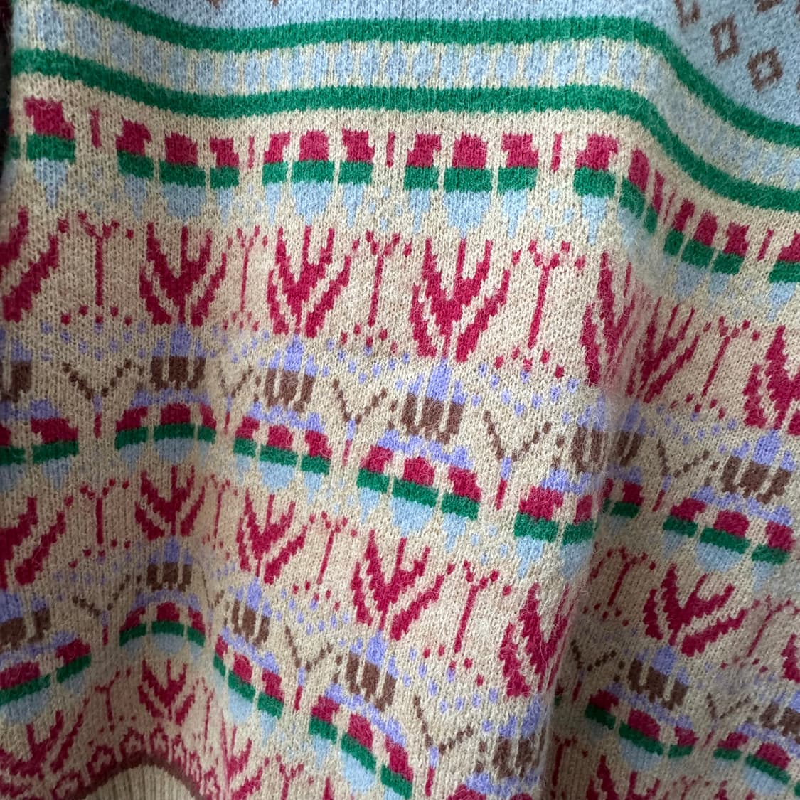 에스닉 노르딕 감성패턴 니트 귀여워요 상품이미지5