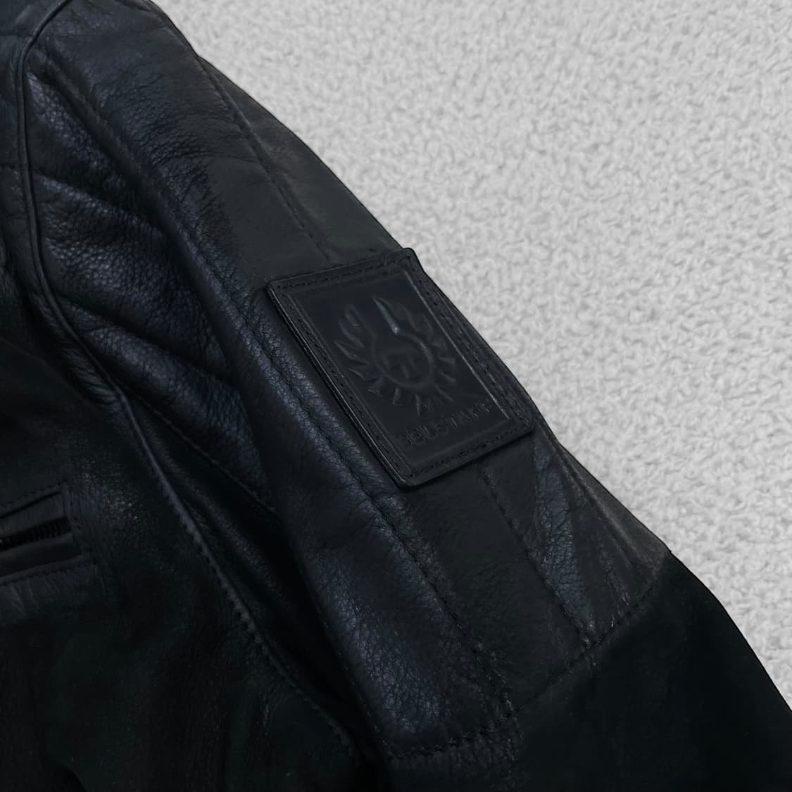 벨스타프 Belstaff 라이더 워시드 가죽 자켓 블랙 상품이미지4