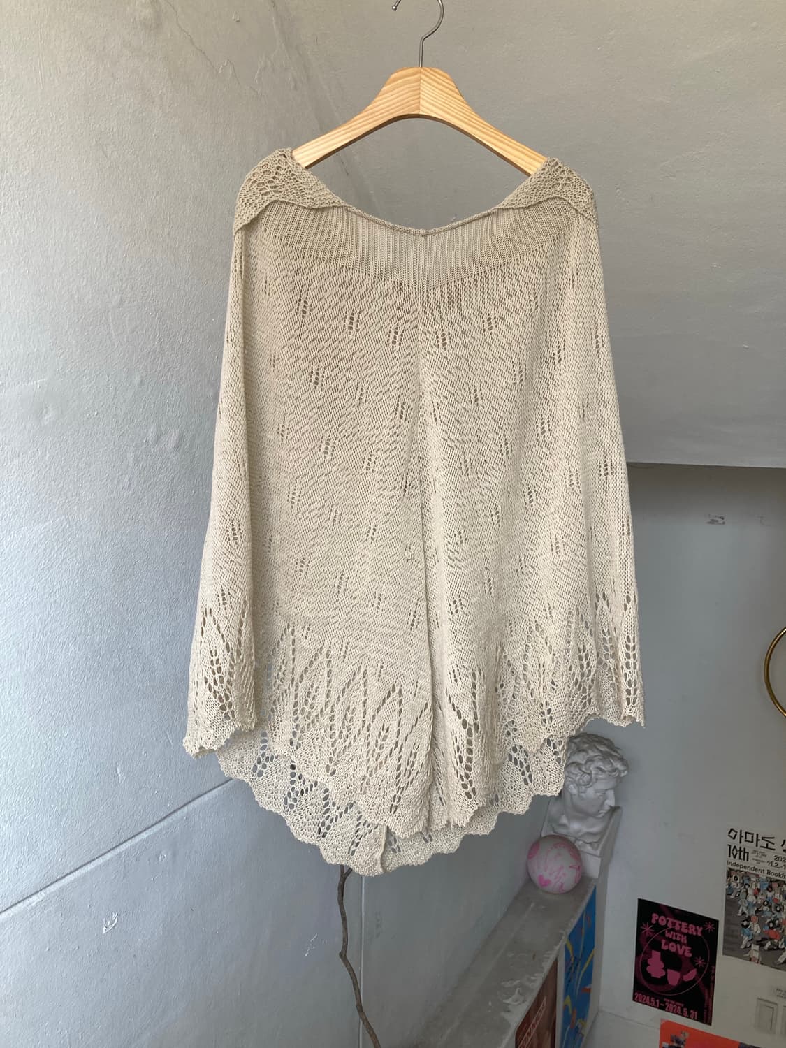 에스닉 판초 후디 케이프 상품이미지1