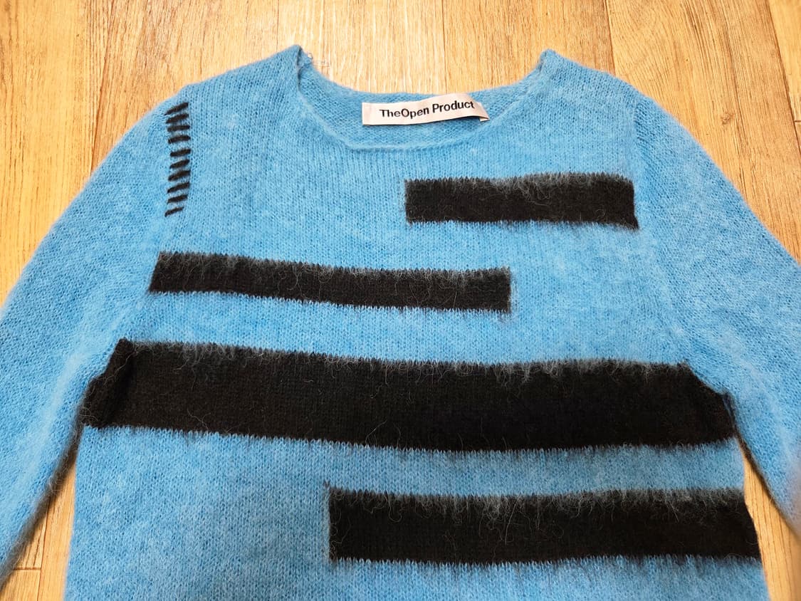 더오픈프로덕트(TheOpen Product) 스트라이프 알파카블렌드 니트 상품이미지4