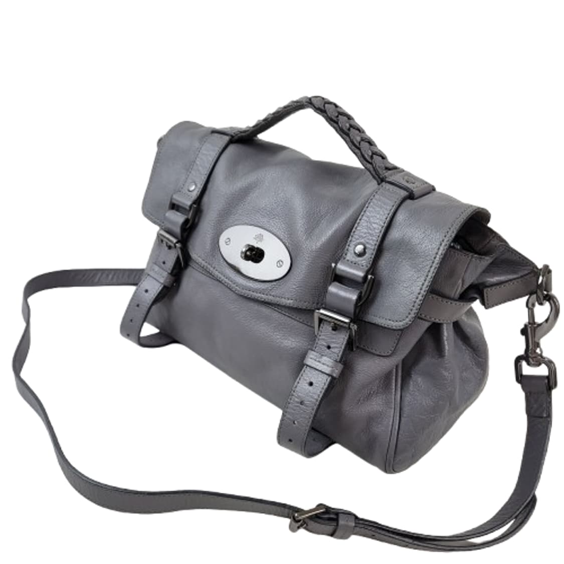 정품 멀버리 알렉사 메탈그레이 미듐 상품이미지4