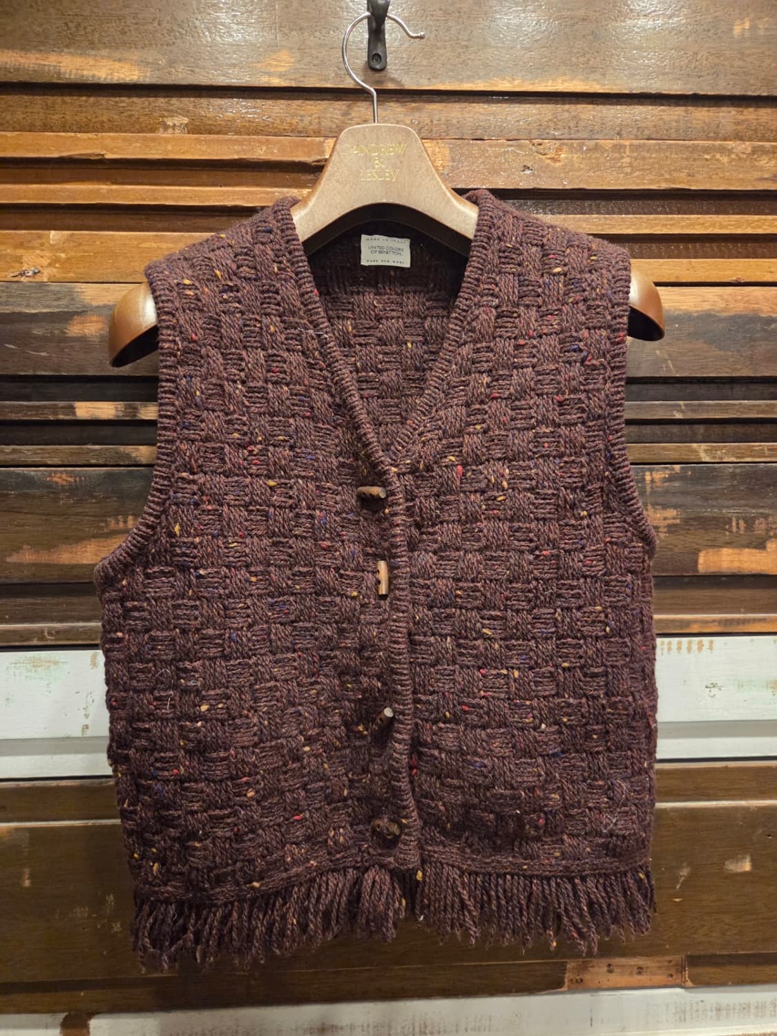 베네통 핸드메이드 니트베스트 상품이미지1