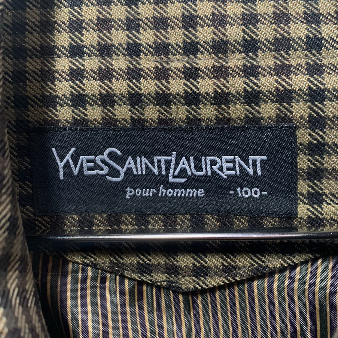 입생로랑 체크 블루종 자켓 상품이미지3