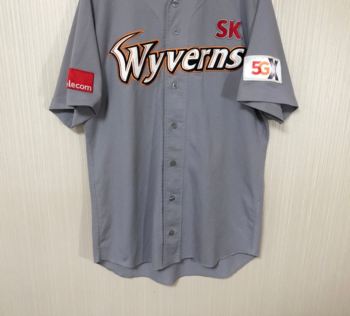 KBO 카멜레온 SK와이번스 선수실착 홈유니폼/져지 #24 이윤재 상품이미지3