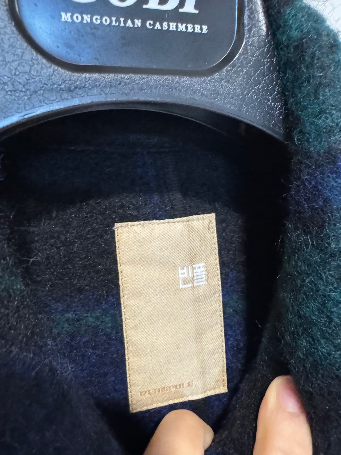 빈폴 그린 알파카 블렌드 헤어리 체크 트러커 상품이미지9