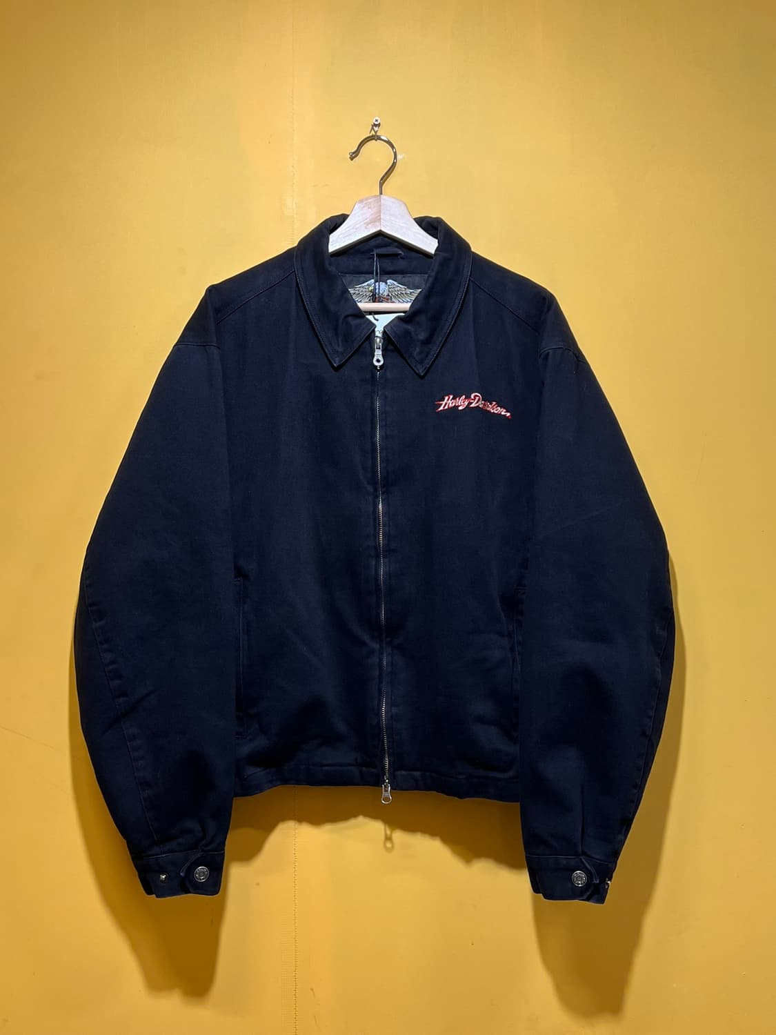 00s 할리데이비슨 코튼 헤비 트윌 캔버스 투웨이 빈티지 자켓 상품이미지3