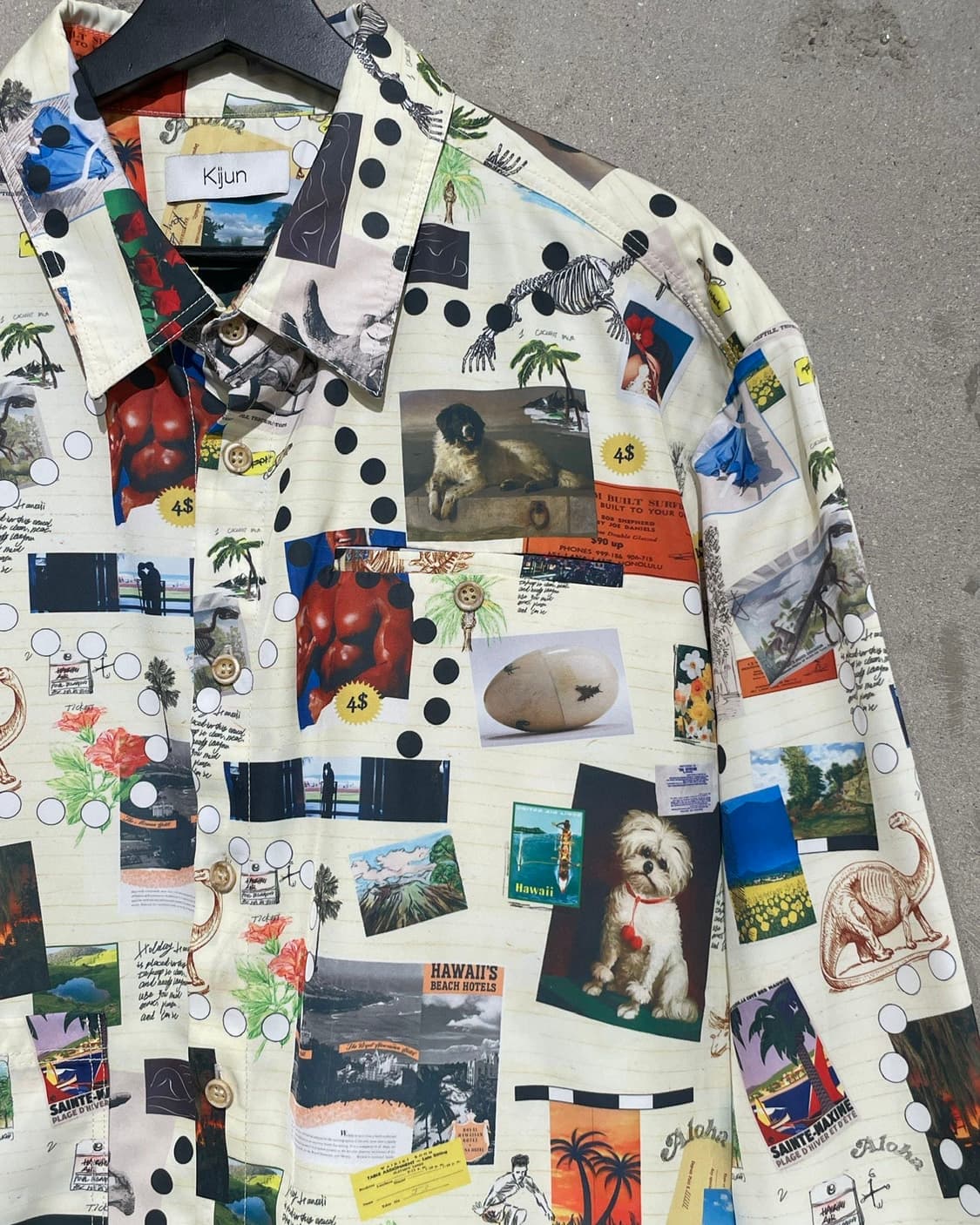 기준 22F/W 콜라주 오버사이즈 셔츠 상품이미지3