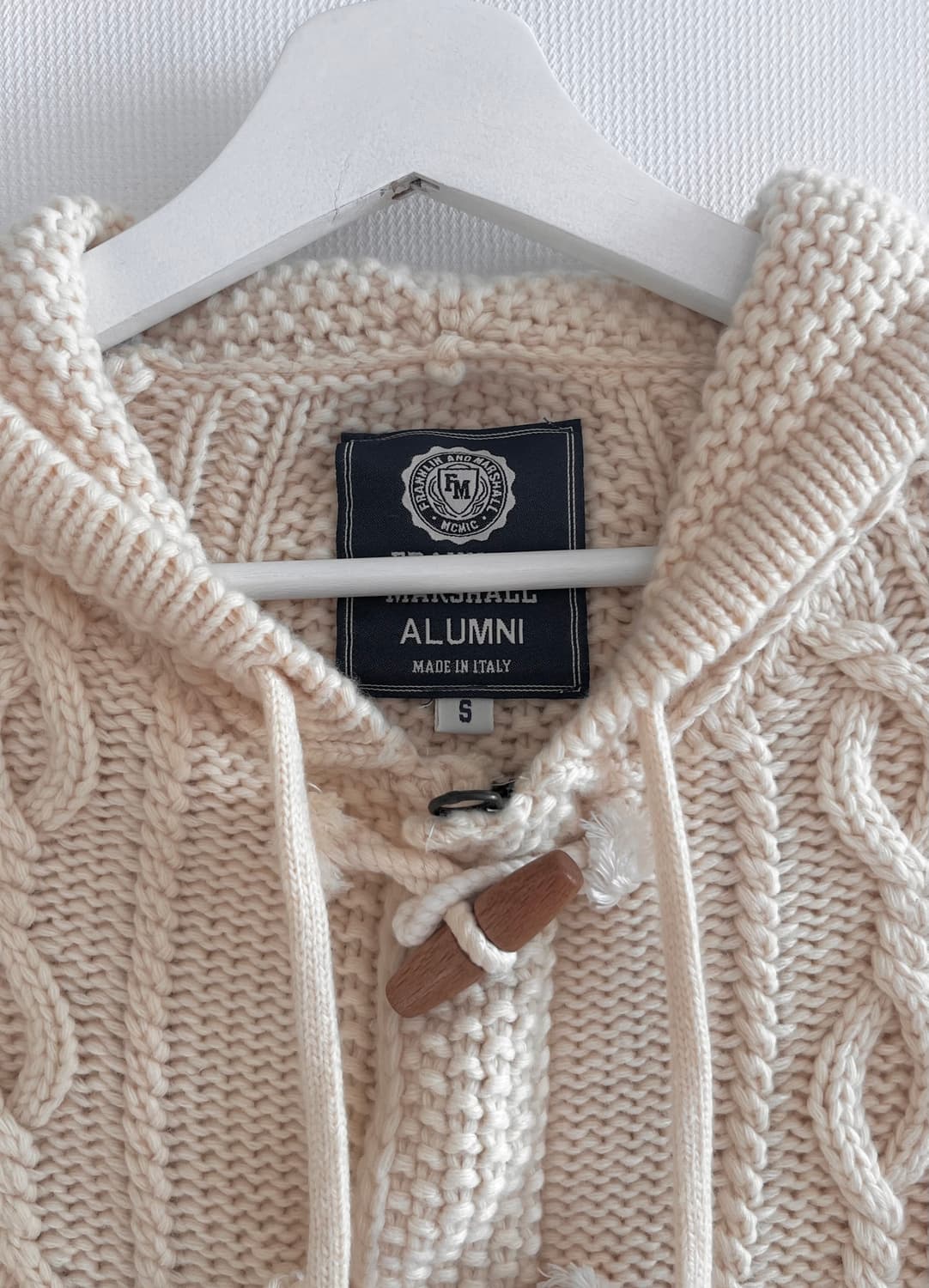 이탈리아 떡볶이 투웨이 울 니트집업 프랭클린마샬 상품이미지3