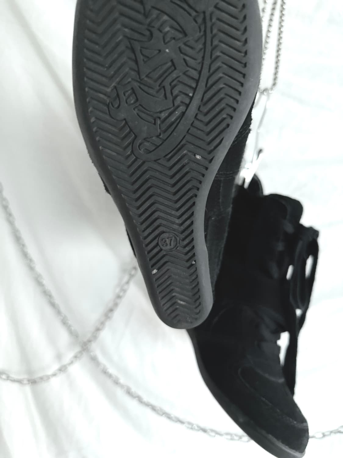 ash 아쉬 베아 트리플블랙 히든 웨지힐 스니커즈 상품이미지4