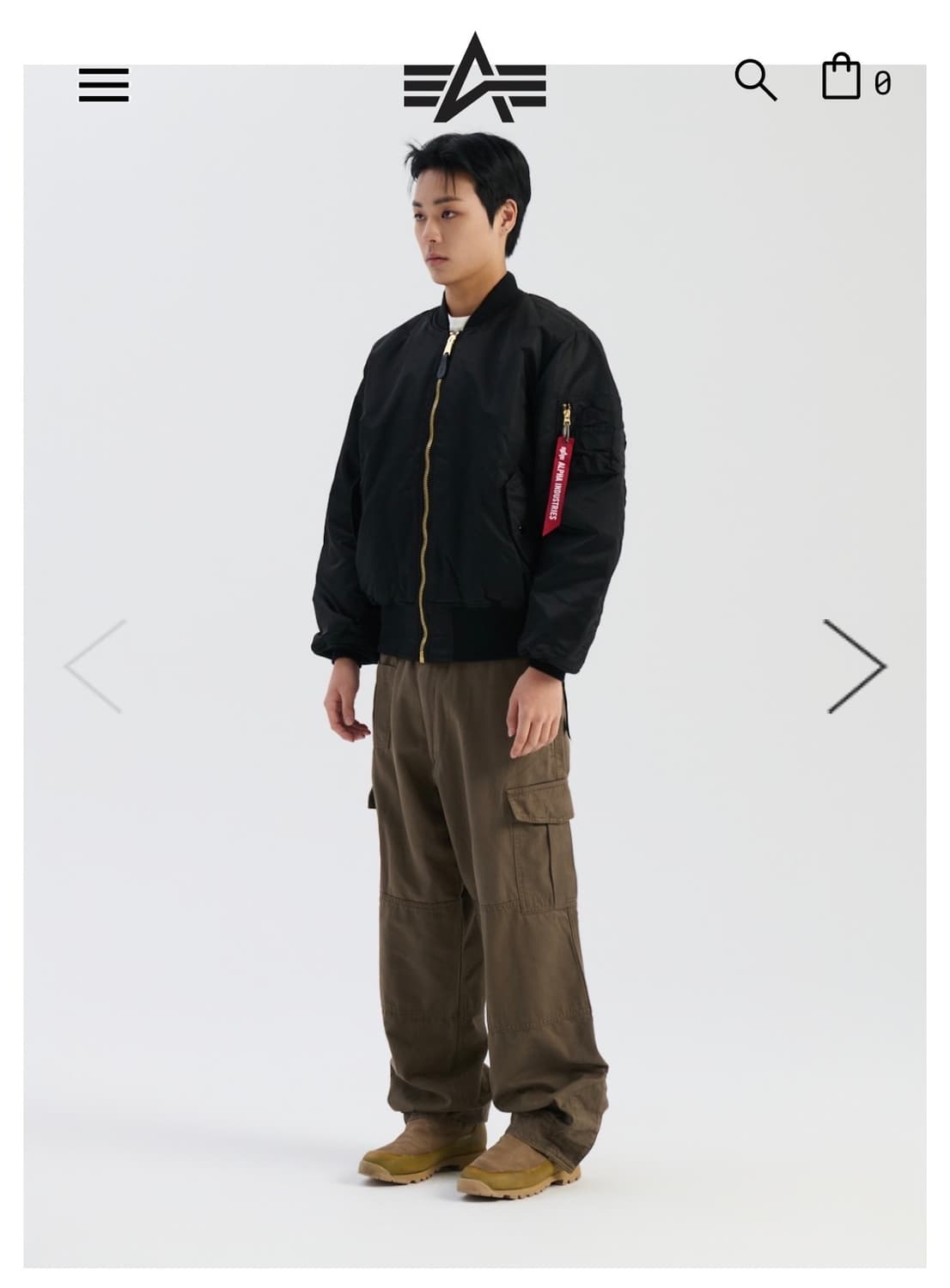 알파 인더스트리 ma-1 블랙 L사이즈 구합니다 상품이미지1