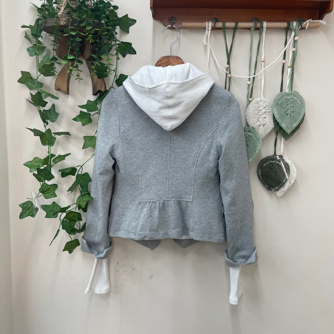 도쿄 소녀 무드 미니 상의 코디 세트 리본 블레이저 딱붙 후집 베스트 상품이미지5