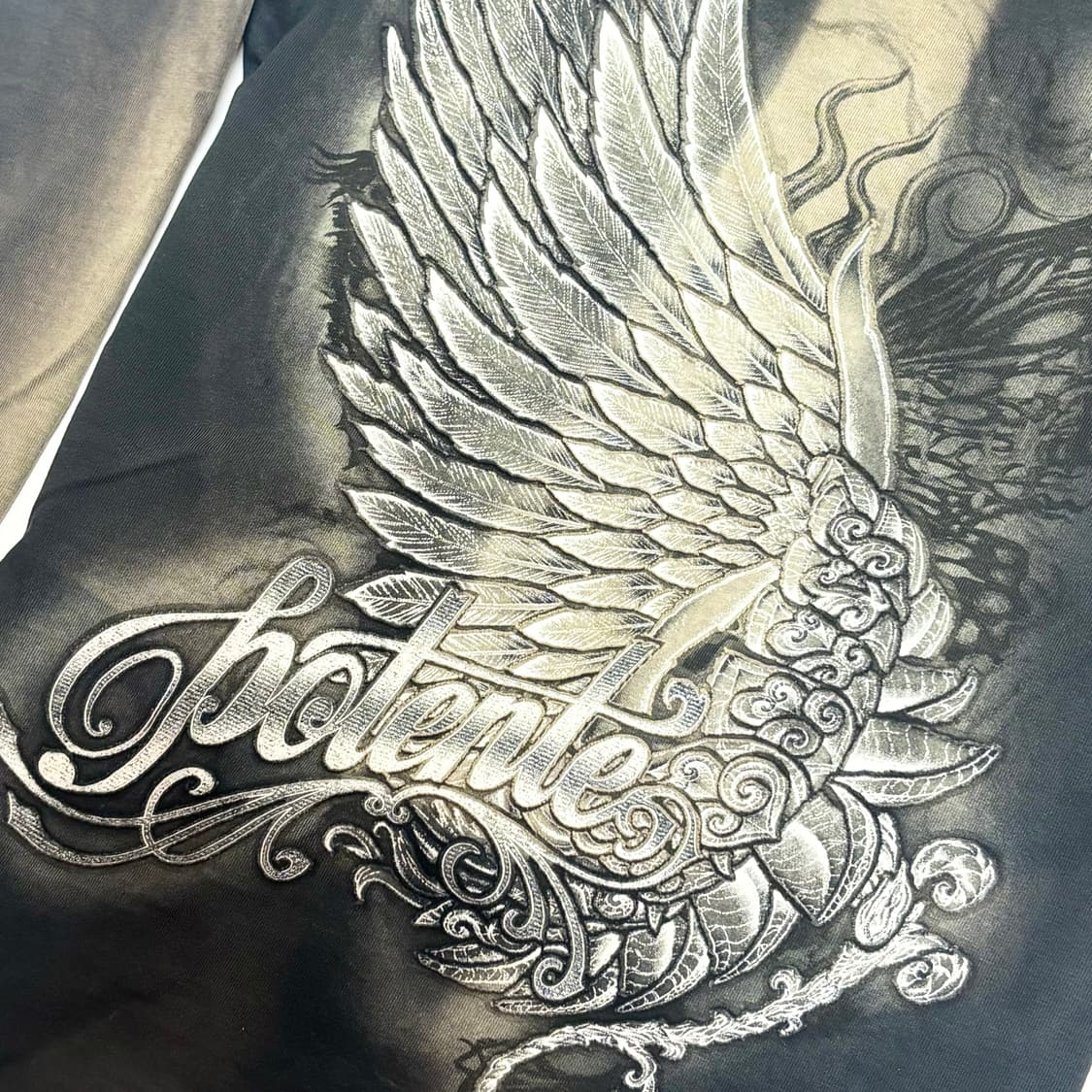 빈티지 y2k 오리엔탈 그런지 갸루 그래픽 티셔츠 상품이미지2