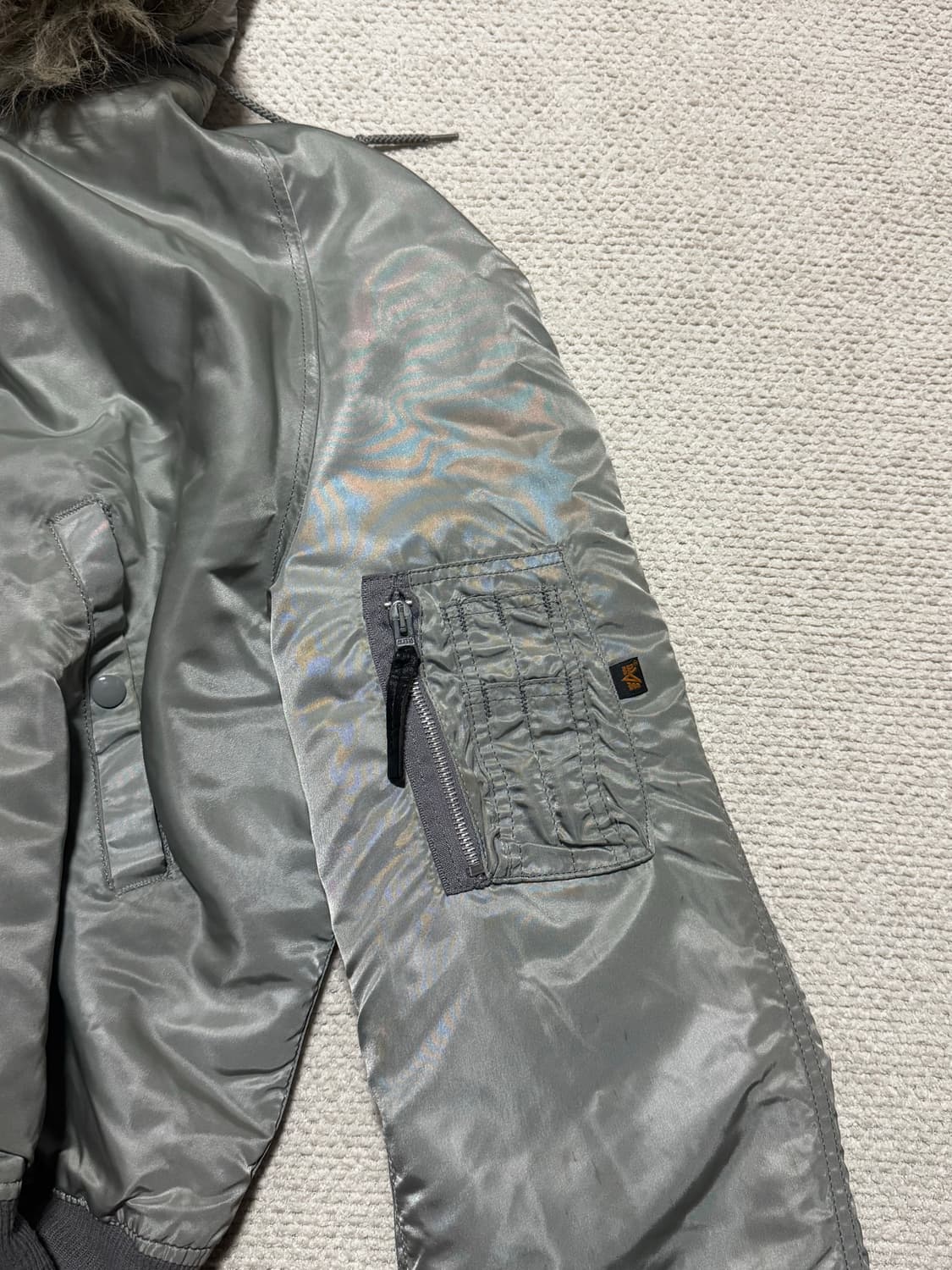 80s 빈티지 USA 알파 인더스트리 N-2B L 상품이미지2