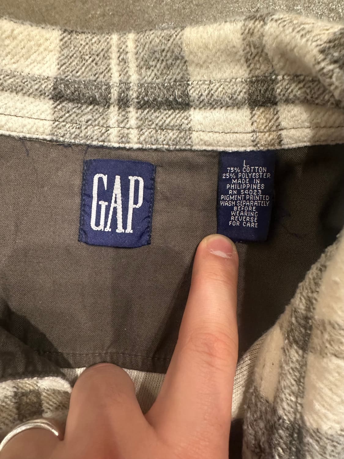 Old Gap 플란넬 셔츠  상품이미지3